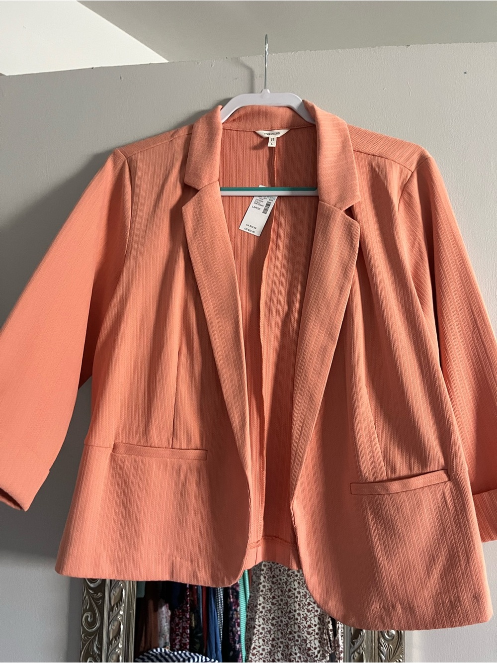 Maurices Coral Textured Blazer Jacket